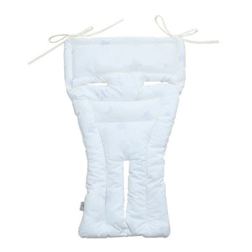 フジキ リバ-シブルベビーカー用クッション エトワールプラス オフホワイト【送料無料 沖縄・一部地域を除く】